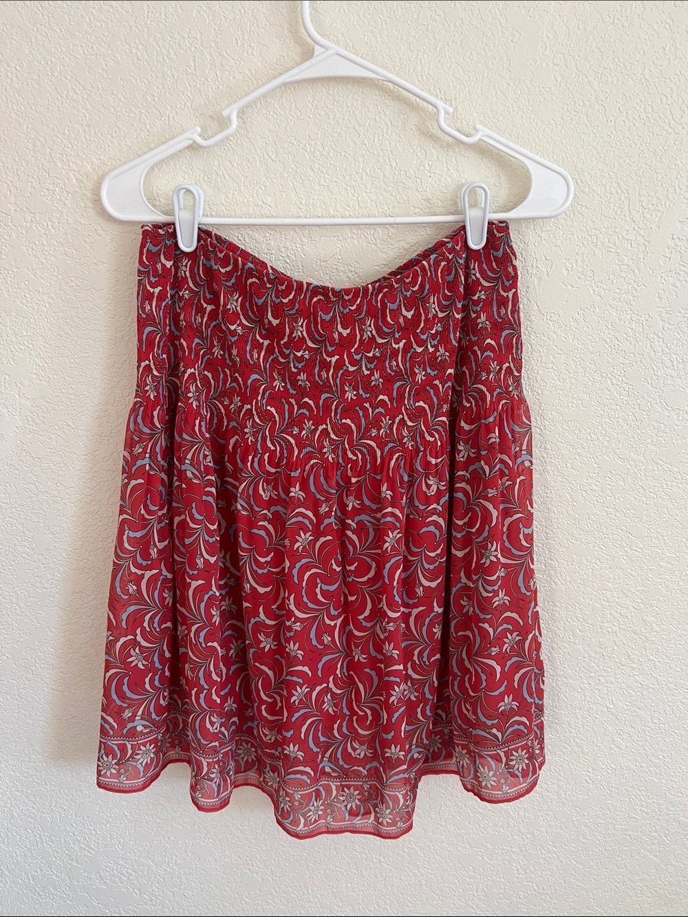 Max Studio Smocked Pleat Pull On Mini Skirt